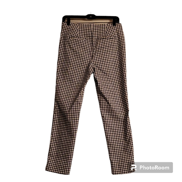 New York Clothing Co. Size 6 Plaid Black & White Elegant High Waisted Pants - Picture 2 of 4
